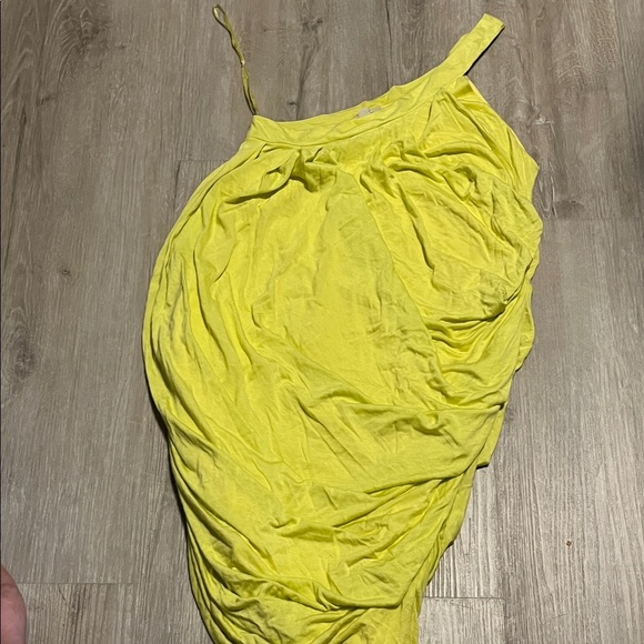 Yellow One-Shoulder Dress - Picture 1 of 2